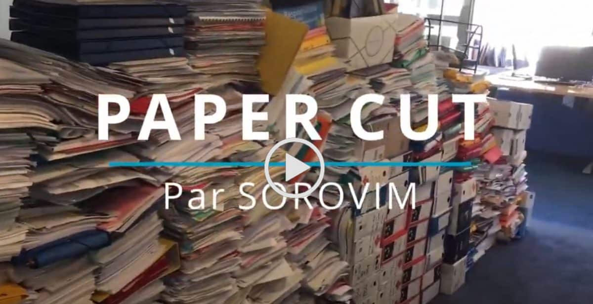 recyclage chez sorovim - Vidéo Paper Cut
